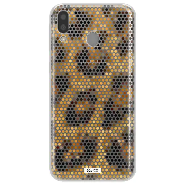 Leopard Dots Samsung M20 Clear TPU Case