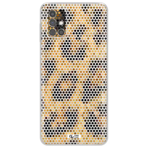 Leopard Dots Samsung M51 Clear TPU Case
