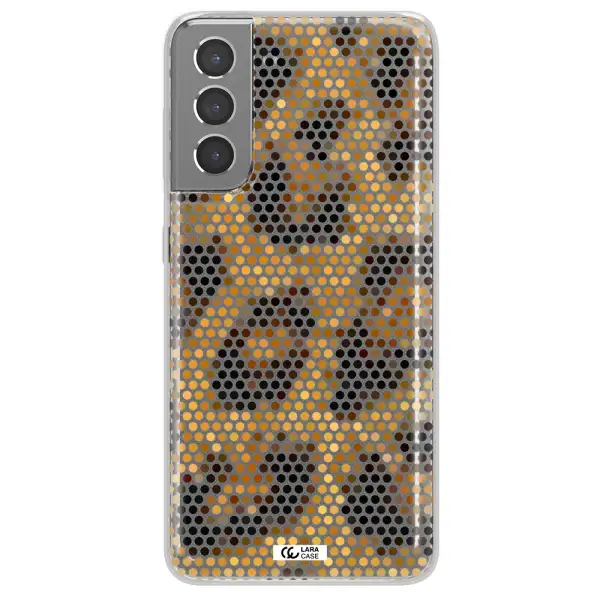 Leopard Dots Samsung S21 Plus Clear TPU Case