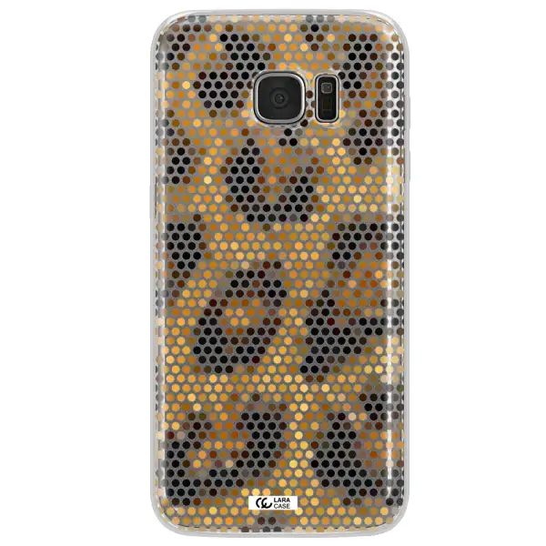 Leopard Dots Samsung S7 Edge Clear TPU Case