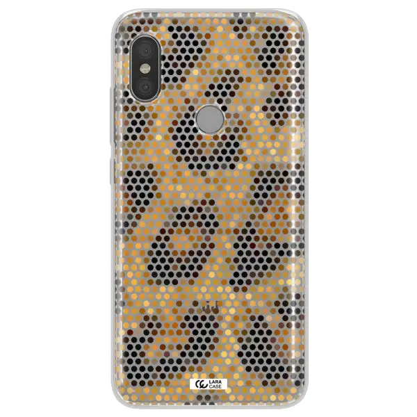 Leopard Dots Xiaomi Redmi Note 6 Pro Clear TPU Case