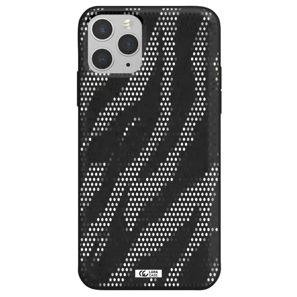 Zebra Dots Apple iPhone 11 pro max Silicone black Case