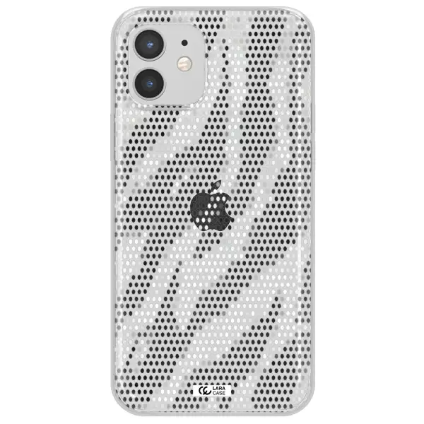 Zebra Dots Apple iPhone 12 Clear TPU Case