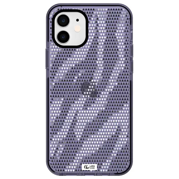 Zebra Dots Apple iPhone 12 impact Lilac Case