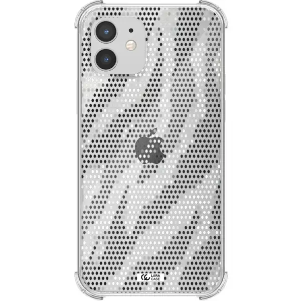 Zebra Dots Apple iPhone 12 mini Clear PC Case