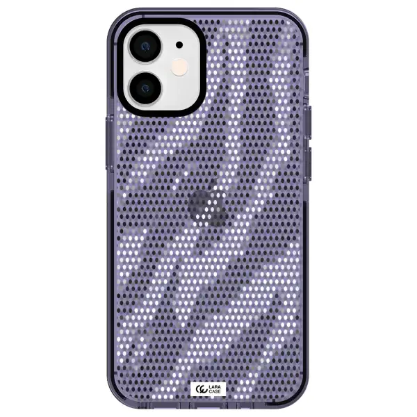 Zebra Dots Apple iPhone 12 mini impact Lilac Case