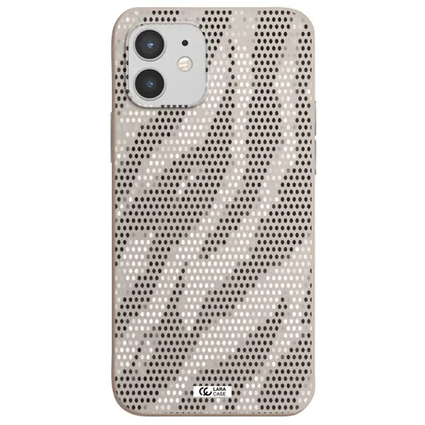 Zebra Dots Apple iPhone 12 mini Silicone Stone Case