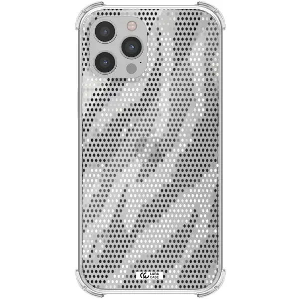 Zebra Dots Apple iPhone 12 pro Clear PC Case
