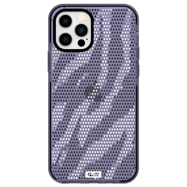 Zebra Dots Apple iPhone 12 pro impact Lilac Case