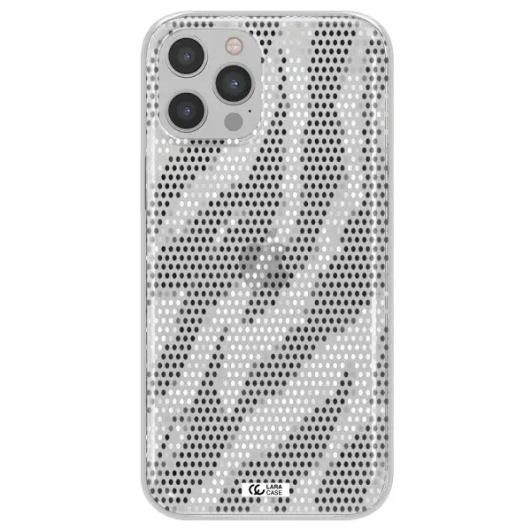 Zebra Dots Apple iPhone 12 pro max Clear TPU Case