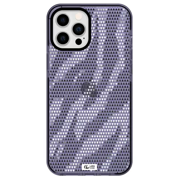 Zebra Dots Apple iPhone 12 pro max impact Lilac Case