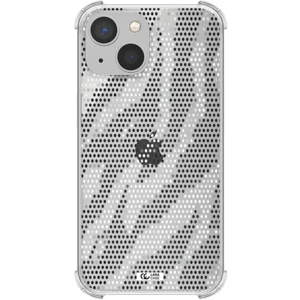 Zebra Dots Apple iPhone 13 Clear PC Case