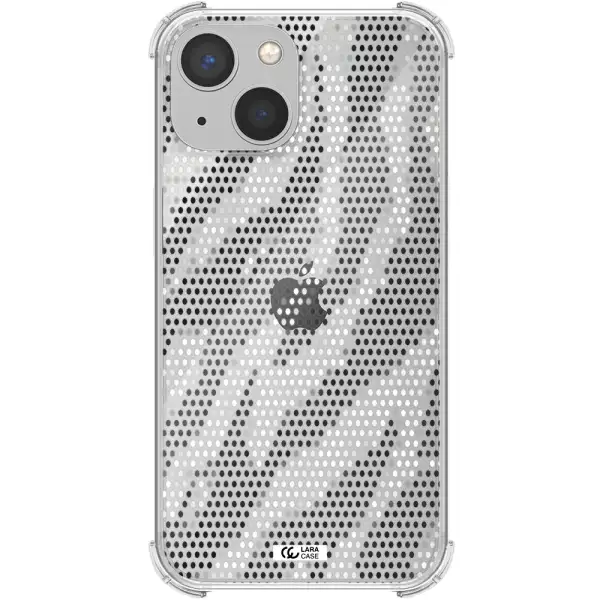 Zebra Dots Apple iPhone 13 mini Clear PC Case