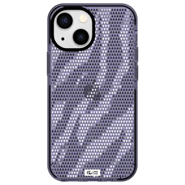 Zebra Dots Apple iPhone 13 mini impact Lilac Case