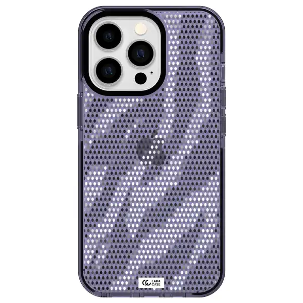 Zebra Dots Apple iPhone 13 Pro impact Lilac Case
