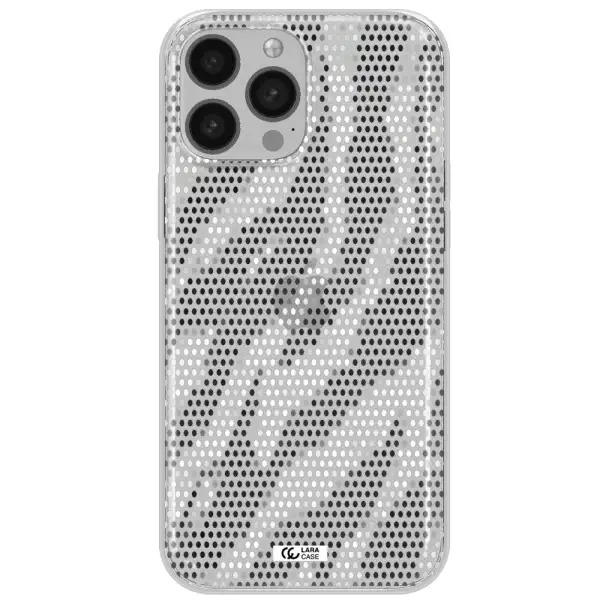 Zebra Dots Apple iPhone 13 Pro Max Clear TPU Case