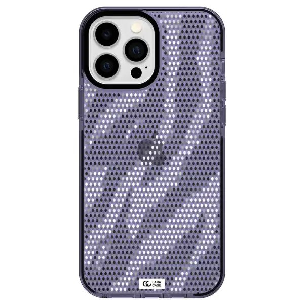 Zebra Dots Apple iPhone 13 Pro Max impact Lilac Case