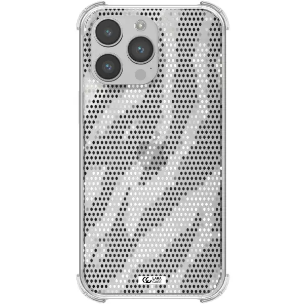 Zebra Dots Apple iPhone 14 pro max Clear PC Case