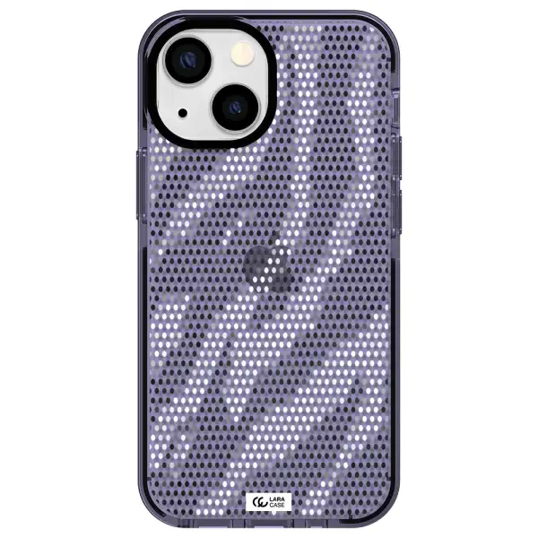 Zebra Dots Apple iPhone 15 impact Lilac Case