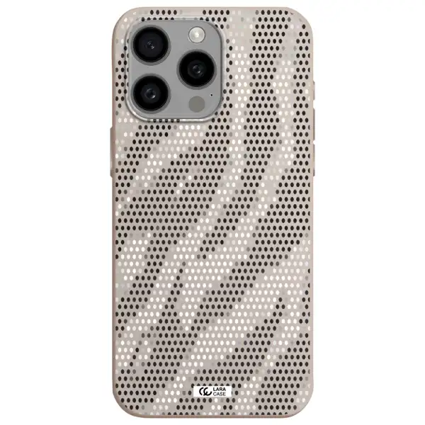 Zebra Dots Apple Iphone 15 Pro max Silicone Stone Case