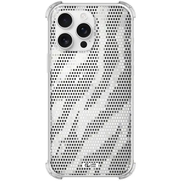 Zebra Dots Apple Iphone 16 Pro Max Clear Pc Case