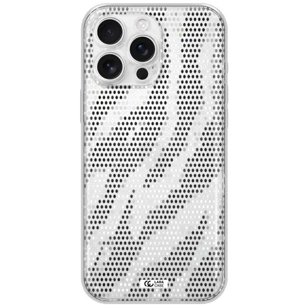 Zebra Dots Apple Iphone 16 Pro Max Clear Tpu Case