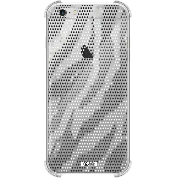 Zebra Dots Apple iPhone 6 plus Clear PC Case