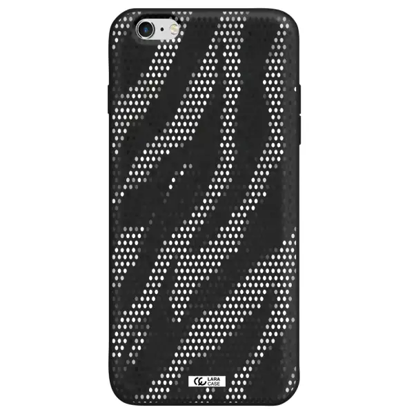 Zebra Dots Apple iPhone 6 plus Silicone black Case