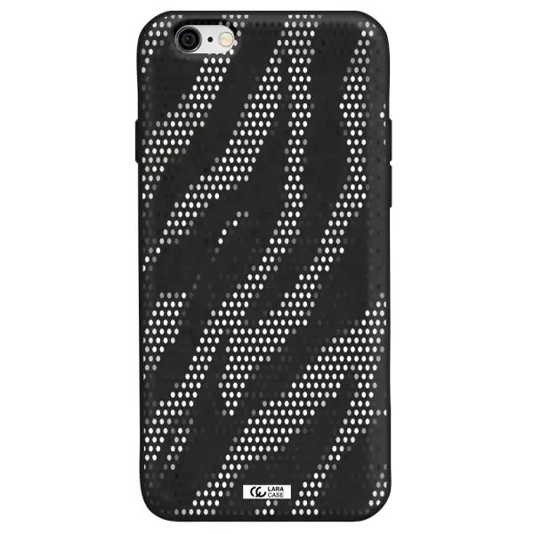 Zebra Dots Apple iPhone 6 Silicone black Case