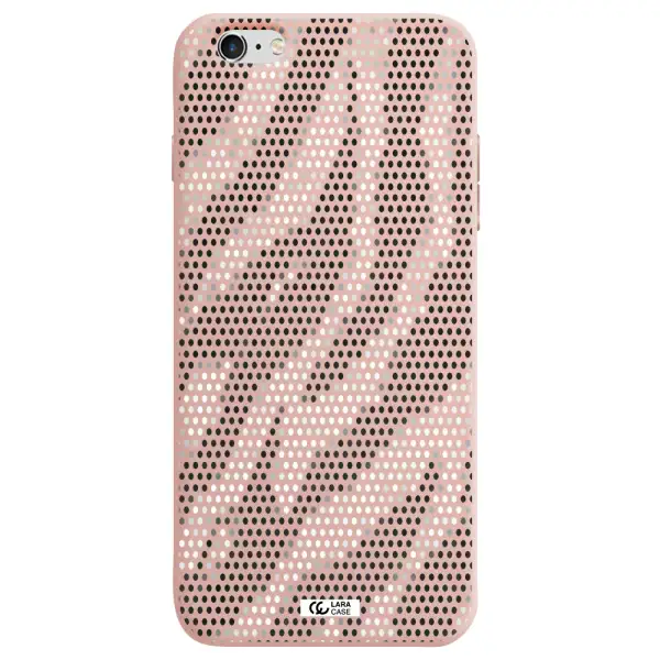 Zebra Dots Apple iPhone 6S Silicone pastel pink Case