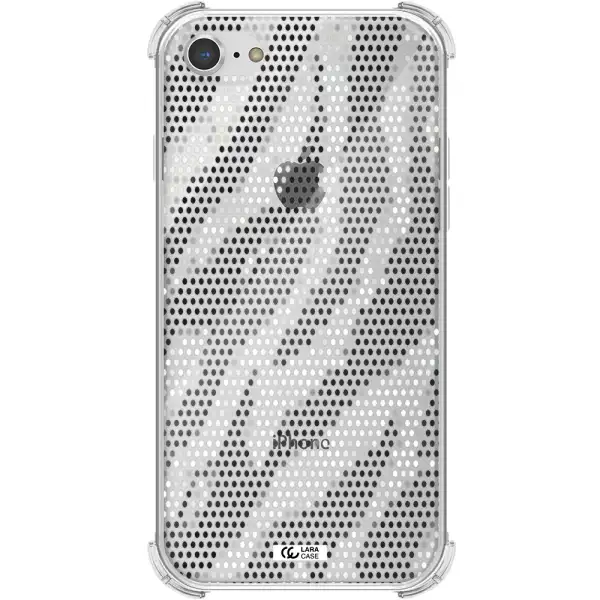 Zebra Dots Apple iPhone 7 Clear PC Case