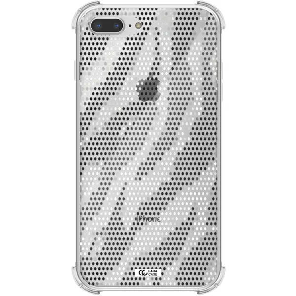 Zebra Dots Apple iPhone 7 plus Clear PC Case