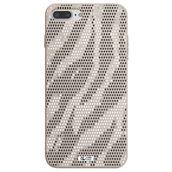 Zebra Dots Apple iPhone 7 plus Silicone Stone Case