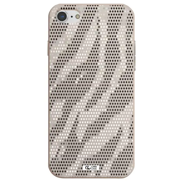 Zebra Dots Apple iPhone 7 Silicone Stone Case