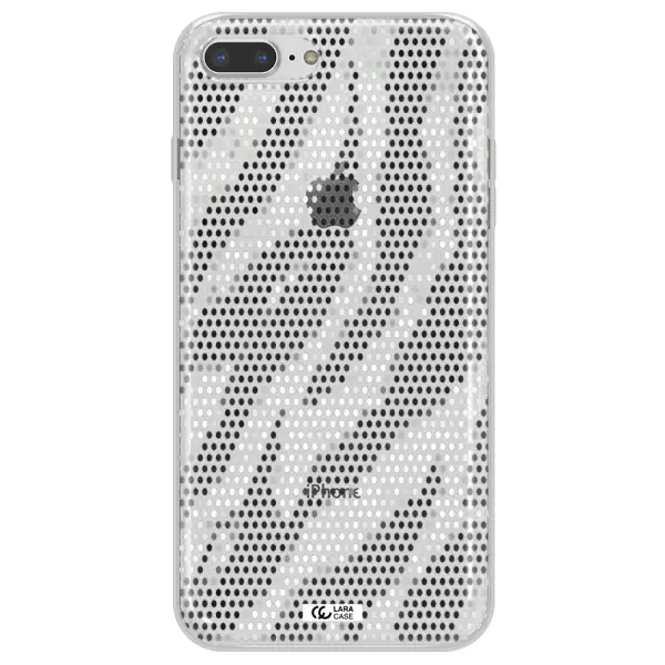 Zebra Dots Apple iPhone 8 plus Clear TPU Case