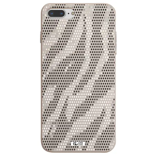 Zebra Dots Apple iPhone 8 plus Silicone Stone Case