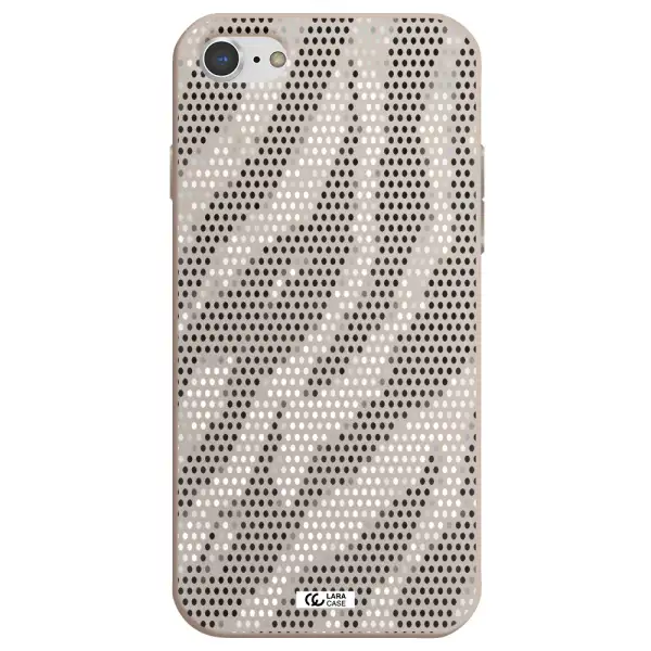 Zebra Dots Apple iPhone 8 Silicone Stone Case