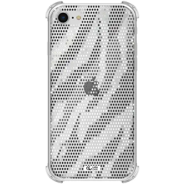 Zebra Dots Apple iPhone se 2020 Clear PC Case