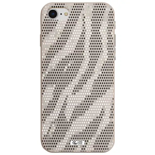 Zebra Dots Apple iPhone se 2020 Silicone Stone Case