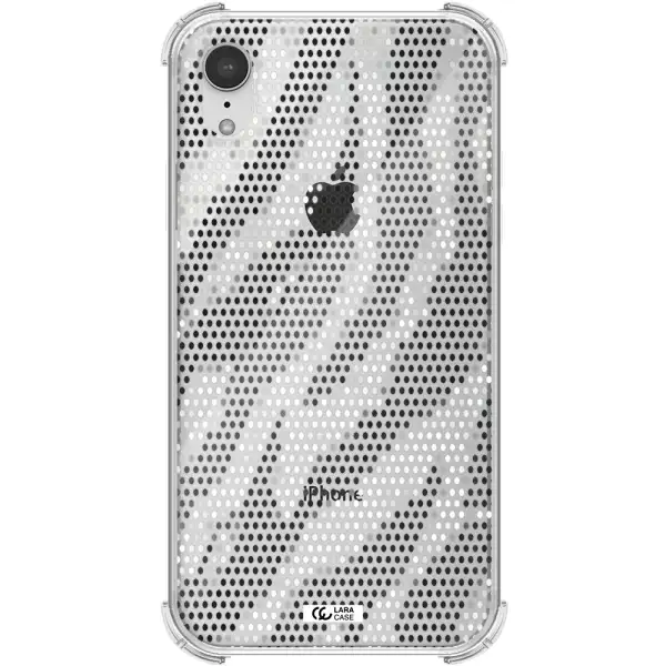 Zebra Dots Apple iPhone XR Clear PC Case