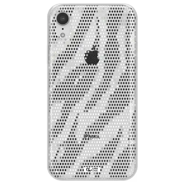 Zebra Dots Apple iPhone XR Clear TPU Case