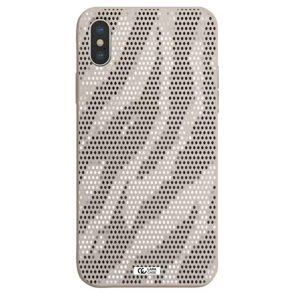 Zebra Dots Apple iPhone XS max Silicone Stone Case
