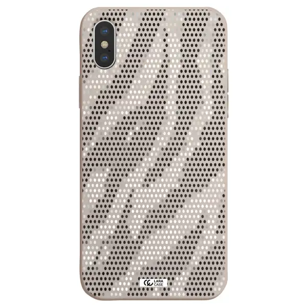 Zebra Dots Apple iPhone XS Silicone Stone Case
