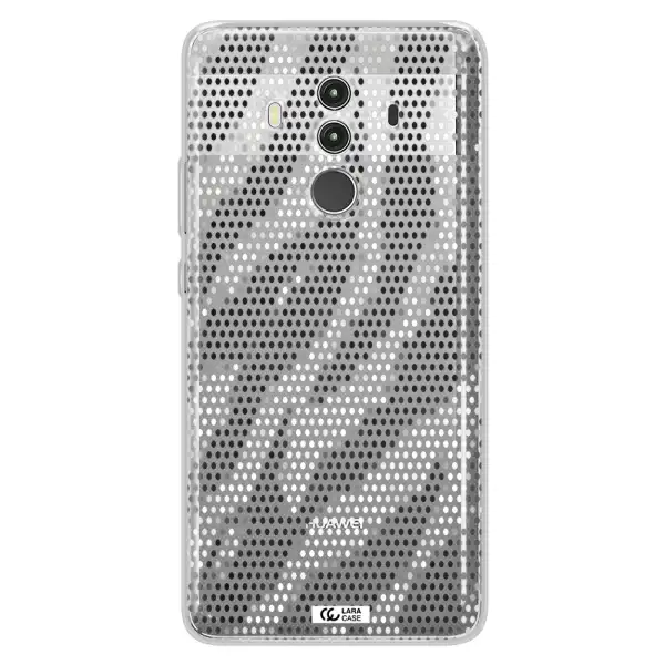 Zebra Dots Huawei Mate 10 Clear TPU Case
