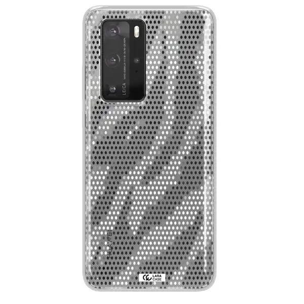 Zebra Dots Huawei P40 Pro Clear TPU Case