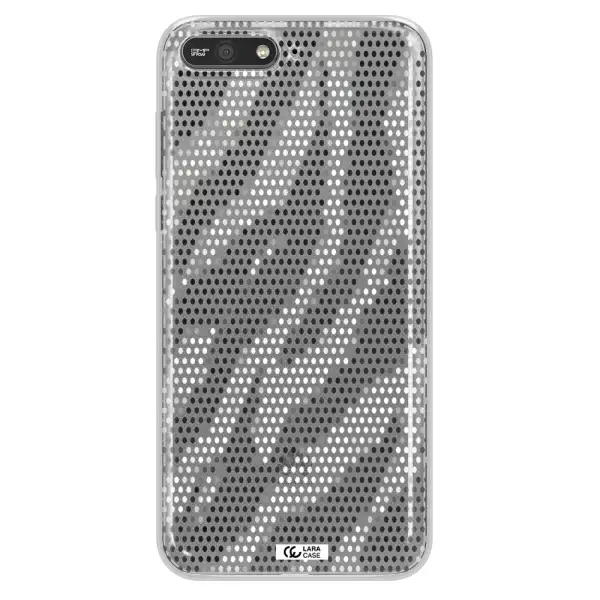 Zebra Dots Huawei Y6 2018 Clear TPU Case