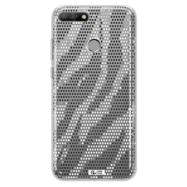Zebra Dots Huawei Y6 Prime 2018 Clear TPU Case