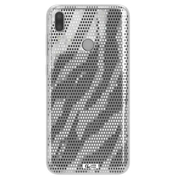 Zebra Dots Huawei Y9 2019 Clear TPU Case