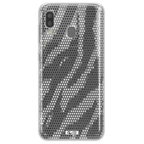 Zebra Dots Samsung A20 Clear TPU Case