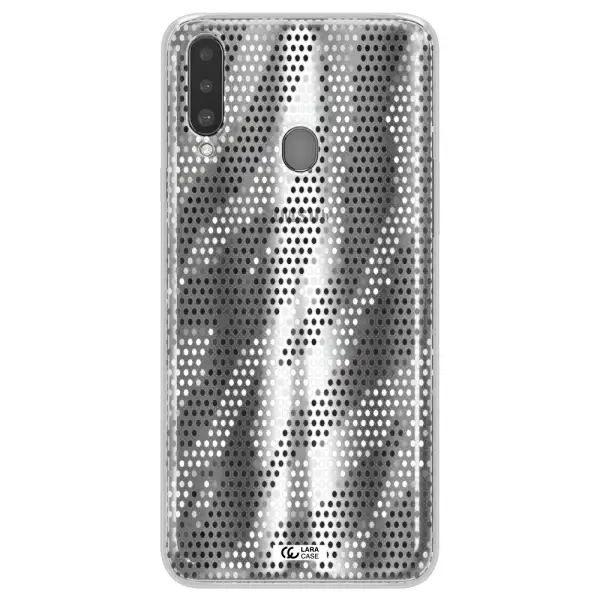 Zebra Dots Samsung A20S Clear TPU Case